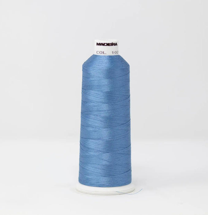 Madeira Rayon 1028 Country Kitchen Blue Embroidery Thread 5500 Yards
