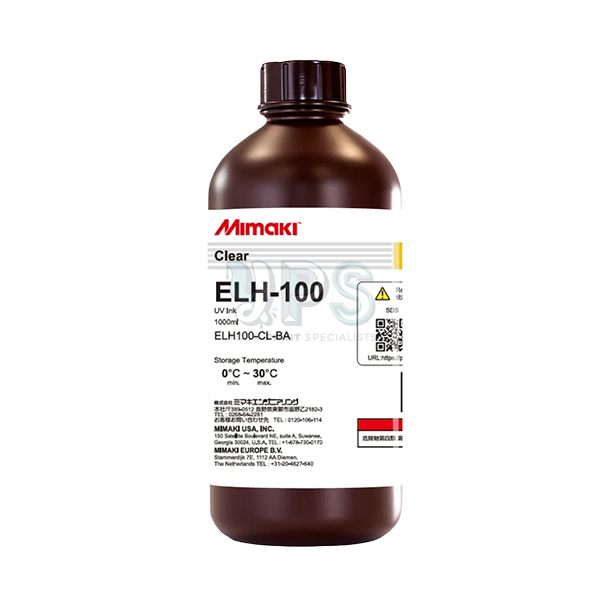 Mimaki ELH-100 Clear UV Ink - 1 Liter Bottle