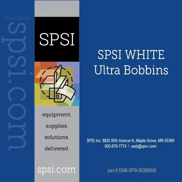 SPSI Ultra Embroidery Bobbins White - 144ct Box