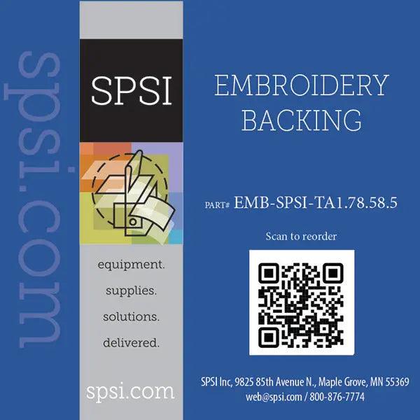 Embroidery Tear-Away 1.7oz White 8.5" x 8.5" 250ct (#318)